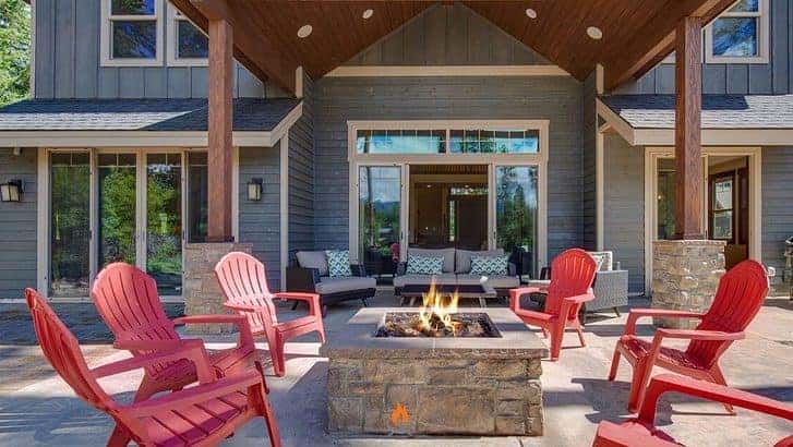 Image showing proper fire pit placement