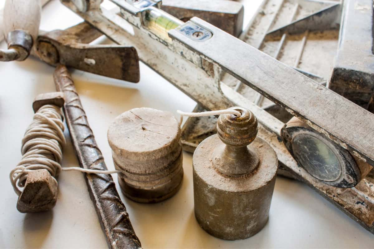 fire-pit-placement-mentioned Image of various masonry related tools.