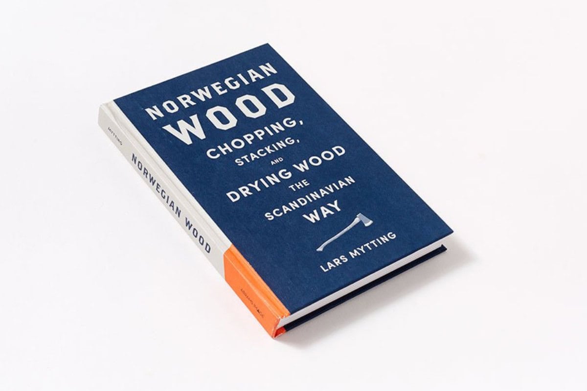 how-to-stack-firewood-resources Image of a book on Norwegian firewood handling techniques.