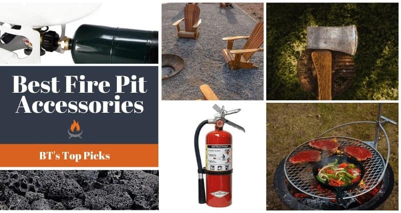 Image for blog page about the best fire pit accessories