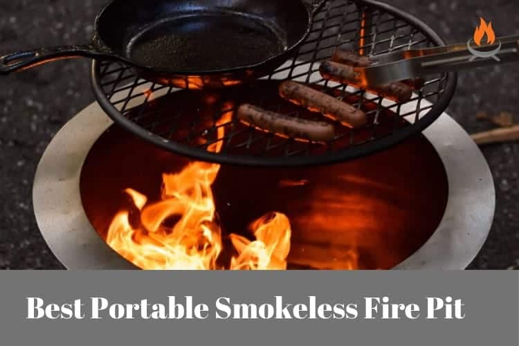 Image for a blog post about the best portable smokeless fire pit