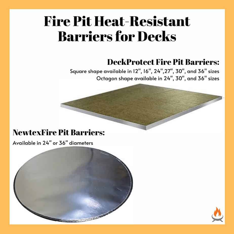 Image of two heat-resistant fire pit barriers