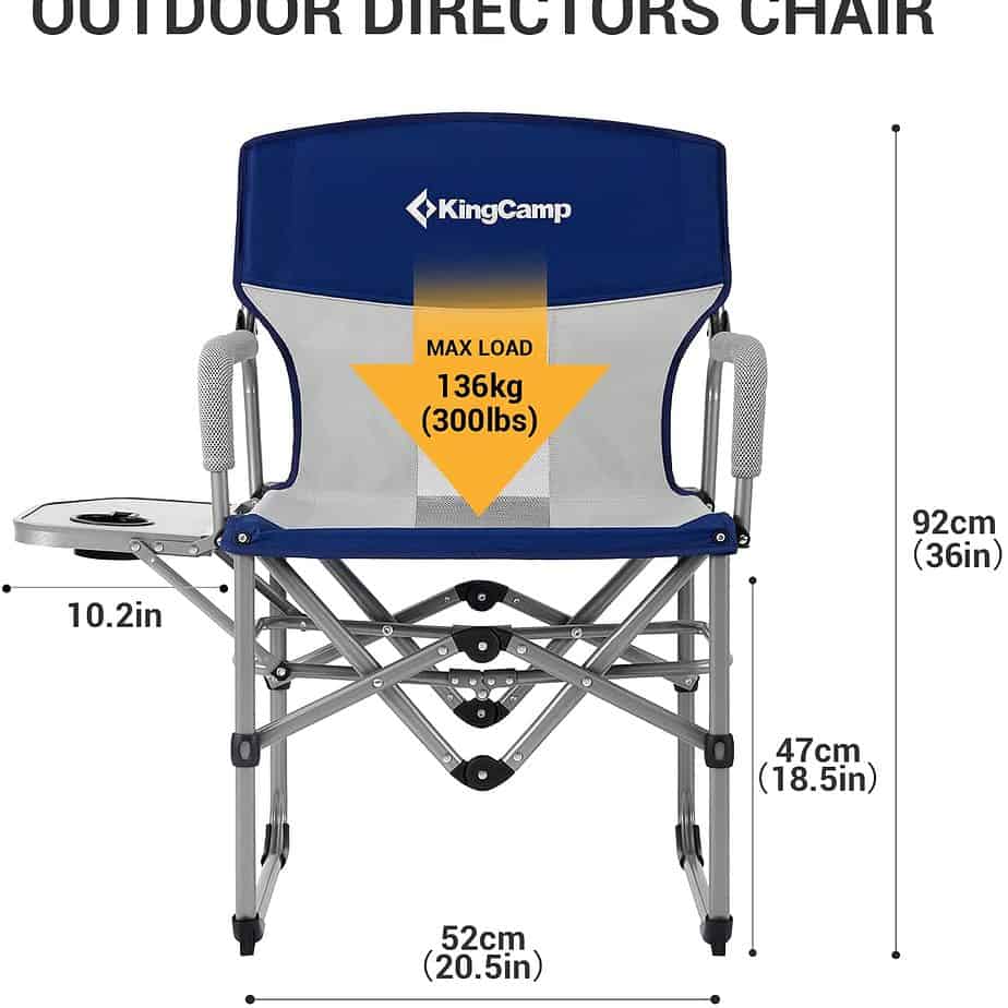 Image of a folding chair just right for sitting around the fire pit