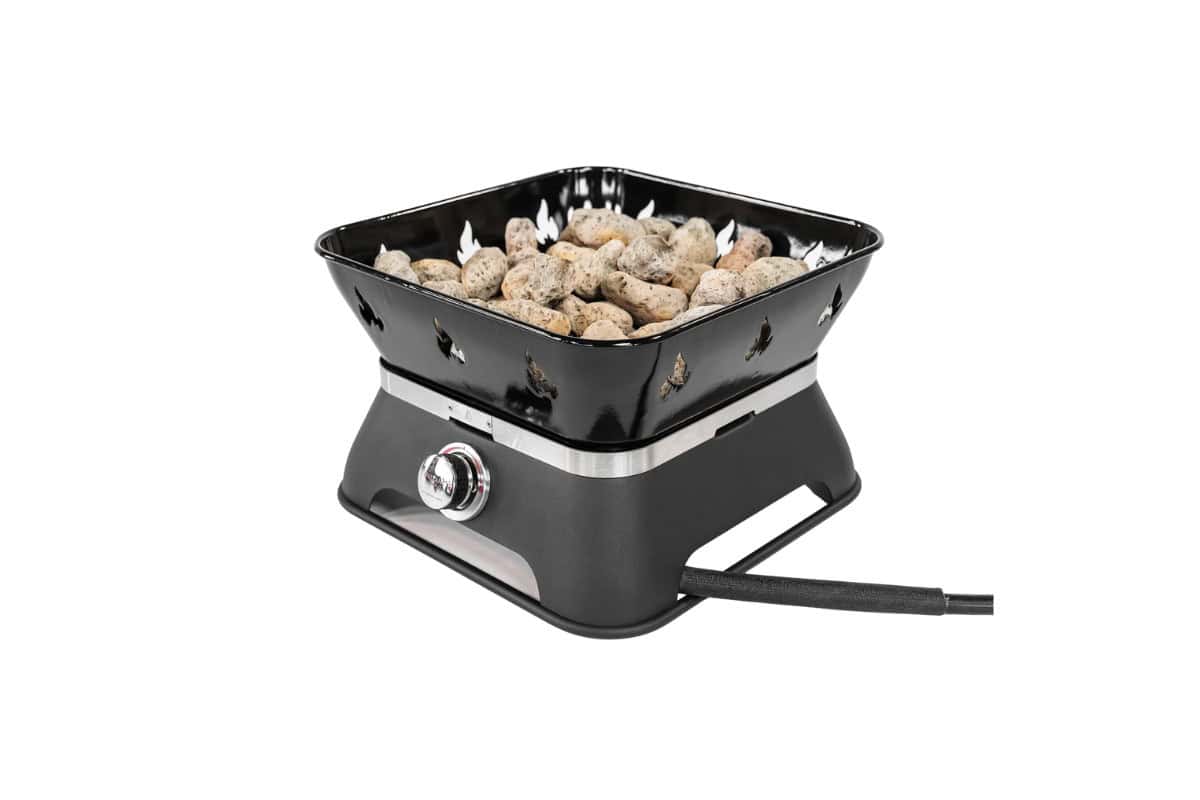 best-portable-fire-pits-outland-living-805-firecube Hot plate with rocks for outdoor heating and grilling, perfect for backyard gatherings and cozy evenings. Compact, stylish, and efficient heating solution for backyard entertaining.