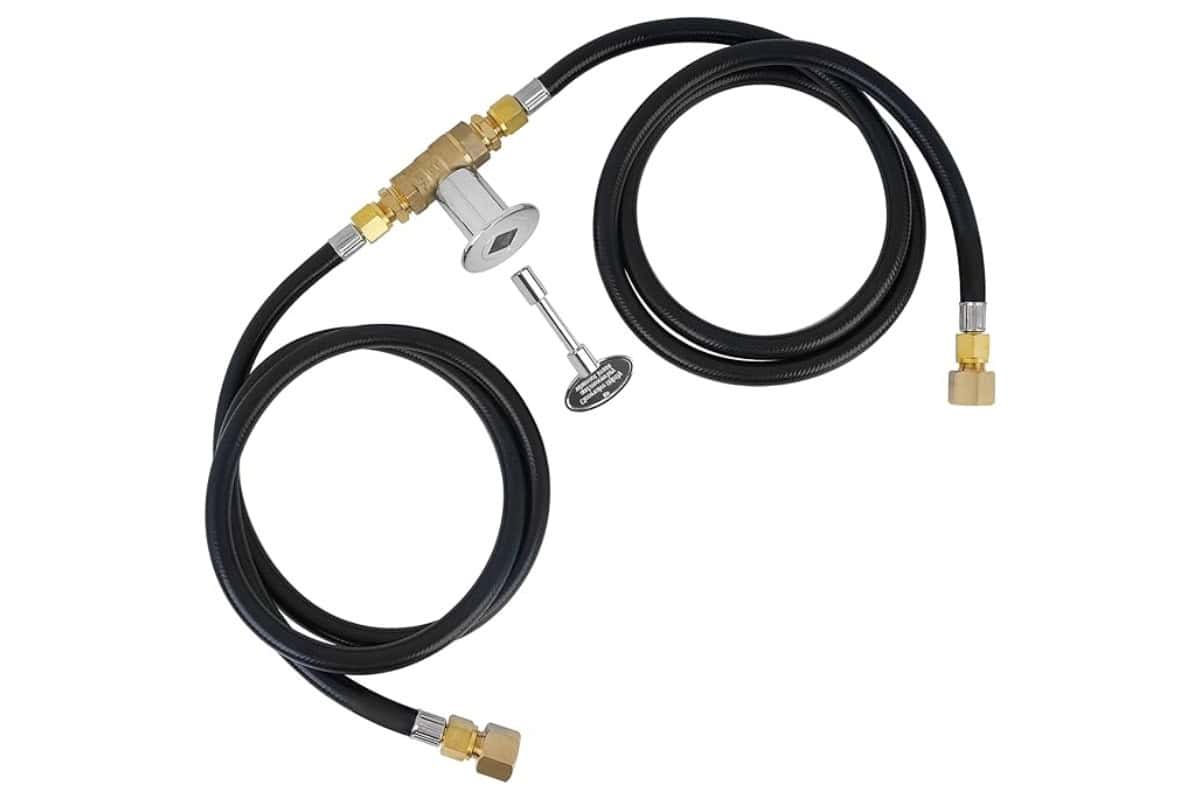 gas fire pit problems-safety High-quality black garden hose with brass fittings, outdoor faucet connector, and spray nozzle for backyard watering and outdoor cleaning. Durable, flexible, and easy to use.